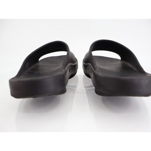 Oofos Men\'s OOahh Sandal Size 11 Recovery Sport Slide Stress Relief Black Rubber main image 5